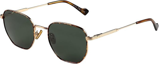 ZENOTTIC Hexagon Polarized Retro Sunglasses for Men Women-Vintage Metal Frame Design UV Protection Trendy Fashion Shades