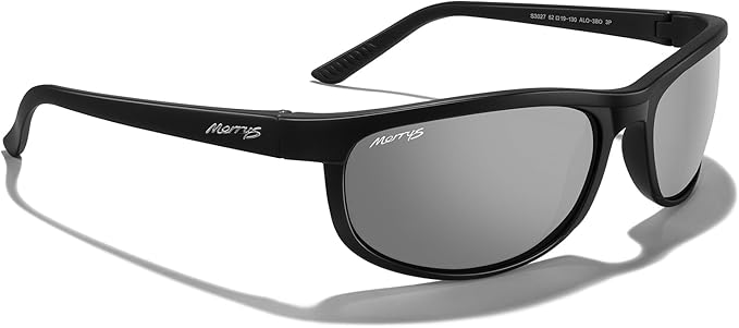 MERRY'S Wrap Around Sport Polarized Sunglasses for Men Women Driving Fishing Cycling Running UV400 Protection S3027