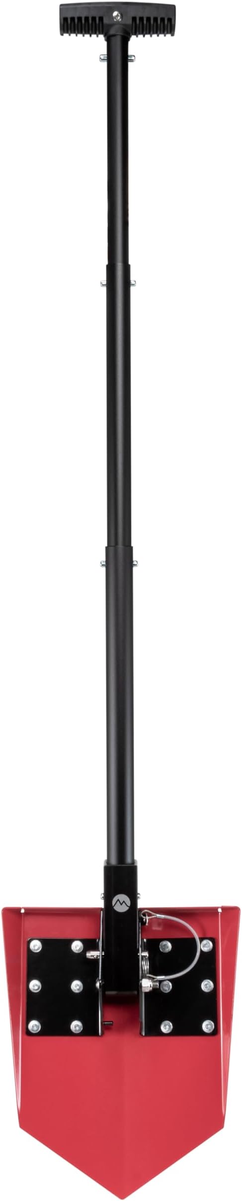 DMOS Delta Shovel - Collapsible Heavy-Duty Steel Folding Shovel for Camping, Overlanding, Survival, Military, Hunting, & Off-Road Use - Racing Red - Regular