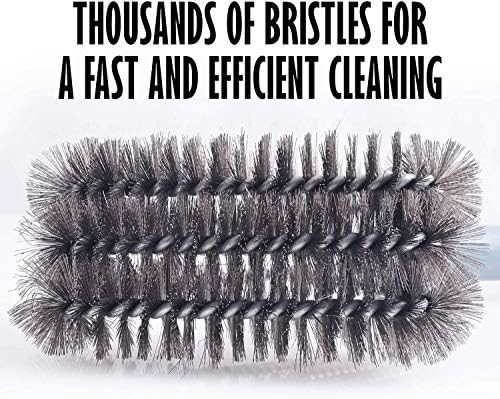 BBQ Grill Brush Stainless Steel 18" Barbecue Cleaning Brush w/Wire Bristles & Soft Comfortable Handle - Perfect Cleaner & Scraper for Grill Cooking Grates