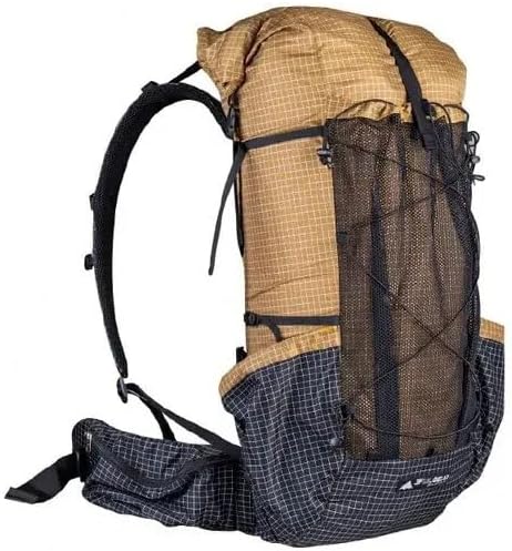 3F UL GEAR QiDian Pro UL 46+10L Backpack Outdoor Climbing Bag Camping Hiking Bags UHMWPE ultralight (Khaki)