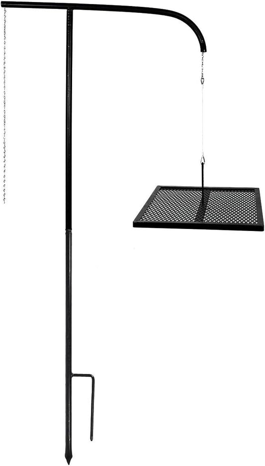 GameMaker Gravity Grill Extension Pole – Portable Cooking Grill Attachment for Campfires, Firepits & Open Flame Cooking – Ideal for Camping, Outdoor Fire Rings & Grilling on the Go