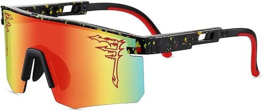 Two Sizes Baseball Sunglasses For Adults and Youth Boys Girls Kids UV400 Men Women Outdoor Sports Sun Glasses