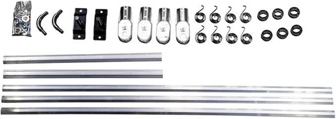 Buyers Products 3016666 Aluminum Tarp Tension Bow Kit, Telecopes for 8 FT to 19 FT Dump Bodies, Tarp Joints Sold Separately, Prevents Tarp from Flapping in Transit, Dump Body Accessories