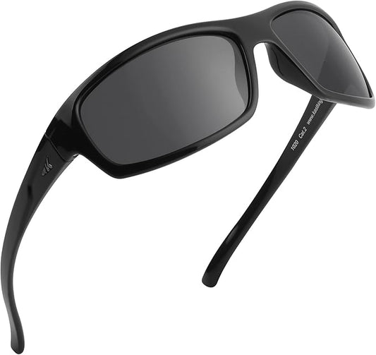 KastKing Kateel Polarized Sport Sunglasses for Men and Women, Ideal for Driving Fishing Cycling and Running,UV Protection
