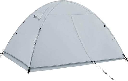 Double Layer Waterproof 2-Person Dome Tent – 4-Season Weather-Resistant Camping Tent for Rain and Wind Protection – Ultralight & Easy Setup Outdoor Gear