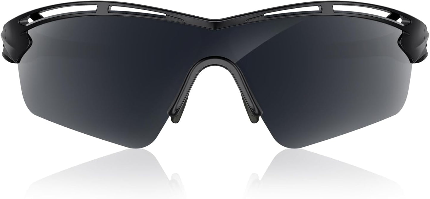 Rosemal Sports Sunglasses Polarized Cycling Sunglasses Running Driving Fishing Hiking for Men Women UV400 TAC TR90