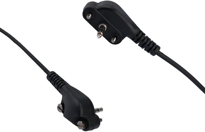 Vx-261 Earpiece Headset with Ptt Mic Compatible with Yaesu Vertex Standard VX-230 VX-231 Walkie Talkie 10 Pack Black