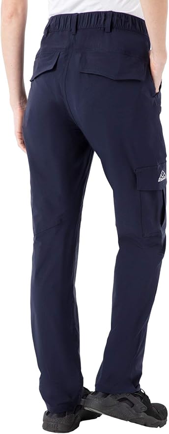 Rdruko Women's Hiking Cargo Pants Water-Resistant Quick Dry UPF 50+ Travel Camping Work Pants Zipper Pockets