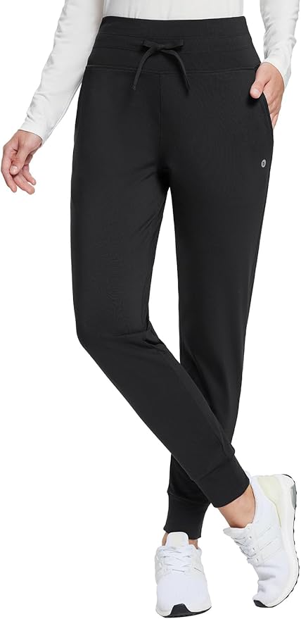 baleaf Women's Fleece Lined Pants Water-Resistant Sweatpants Winter Thermal Ski Hiking Running Joggers
