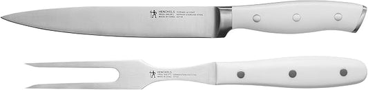 HENCKELS Forged Accent Razor-Sharp 2-pc Carving Knife Set, White Handle, German Engineered Informed by 100+ Years of Mastery