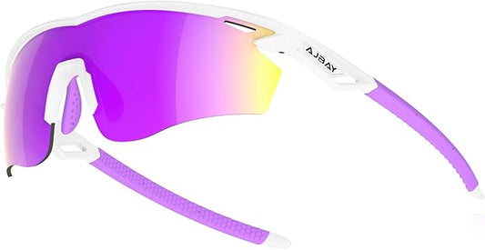 Polarized Sports Sunglasses for Men Women,Wrap Around Sun Glasses for Running Cycling Baseball Fishing Golf Hiking
