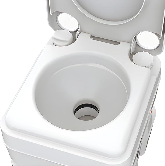 SEAFLO 5.3 Gal Multifunctional Portable Toilet | Large Capacity for Camping, RV, Boats, and More