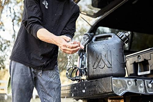 WaterPORT GoSpout 2 Gallon Portable Water Tank with Hose and Sprayer for Camping Showers, Rinsing Overlanding Gear, Vehicle Water Storage, Off Road Showers