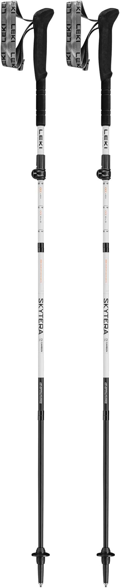 LEKI Skytera FX Carbon SL Collapsible Adjustable Lightweight Walking Poles for Thru-Hiking, Fast-Packing, & Mountaineering