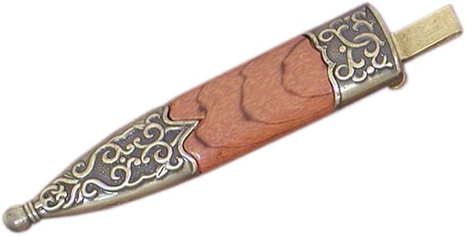 SZCO Mongolian Boot Dagger Camping Knife 7.75 Inch - Hunter Knife with Decorative Metal Handle, Stainless Steel Blade & Sheath - Pocket Knife for Hiking, Camping & Outdoor Uses - Knives for Men