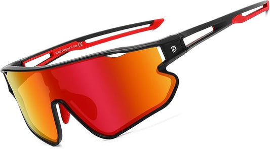 DUCO Sports Polarized Sunglasses for Men Women Running Sunglasses Fishing Cycling Baseball Glasses UV400 Protection DC0023