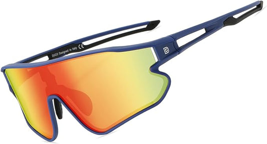 DUCO Sports Polarized Sunglasses for Men Women Running Sunglasses Fishing Cycling Baseball Glasses UV400 Protection DC0023