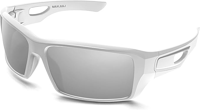 MAXJULI Polarized Wrap Around Sports Sunglasses for Big Heads Men Women UV400 Protection Sun Glasses 8232