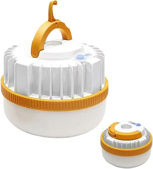 Rechargeable Camping Tent Lantern Collapsible Light Portable Hanging Magnetic Magnet High Brightness with Led USB Retractable Waterproof Power Outage Outdoor Hurricane Emergency Lamp 1 Pack
