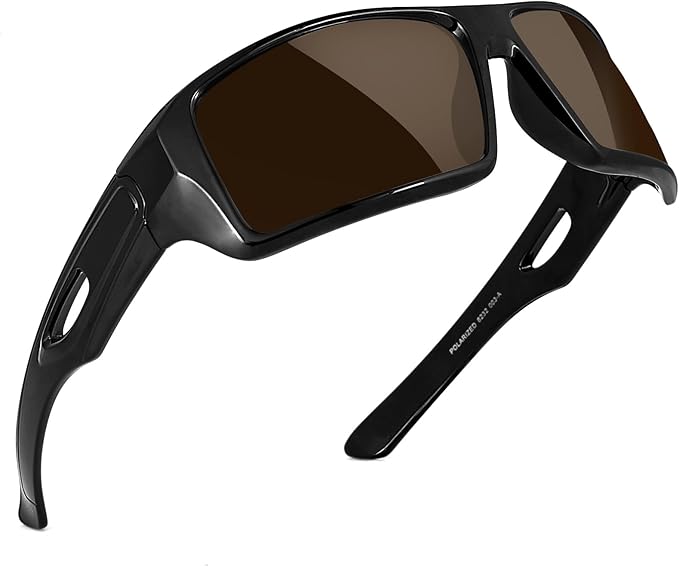MAXJULI Polarized Wrap Around Sports Sunglasses for Big Heads Men Women UV400 Protection Sun Glasses 8232