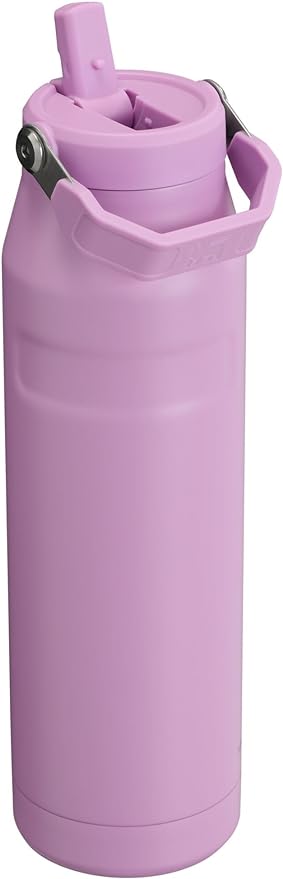 Stanley IceFlow Flip Straw 2.0 Water Bottle 36 OZ | Built-In Straw with Larger Opening | Lightweight & Leak-Resistant | Insulated Stainless Steel | BPA-Free | Lilac