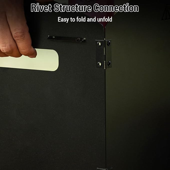 HUIOP Foldable Camping Wind Shield Portable Gas Stove Windproof Screen for BBQ Cooking