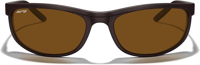 MERRY'S Wrap Around Sport Polarized Sunglasses for Men Women Driving Fishing Cycling Running UV400 Protection S3027