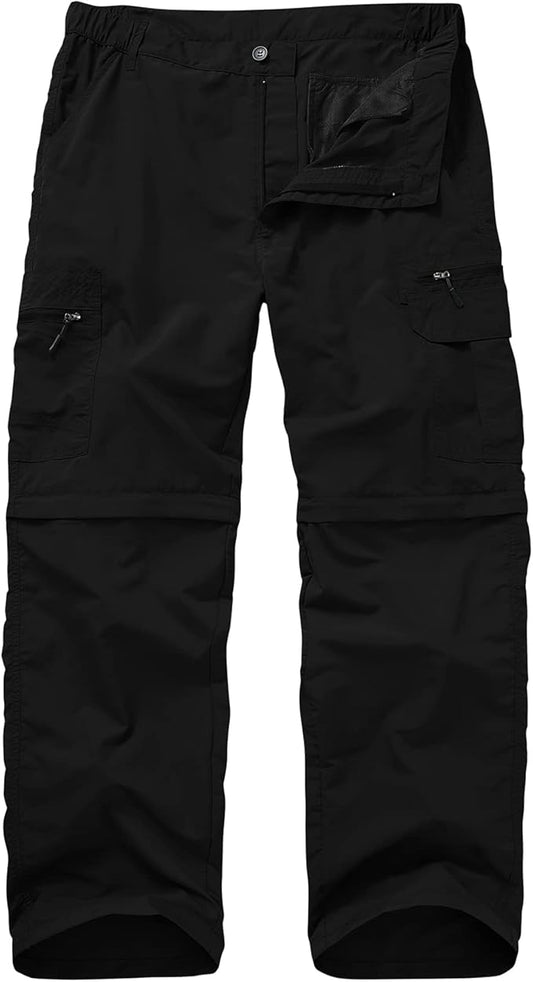 Fishing Hiking Pants for Men, Waterproof Convertible Quick Dry Pants for Wading, Lightweight Breathable