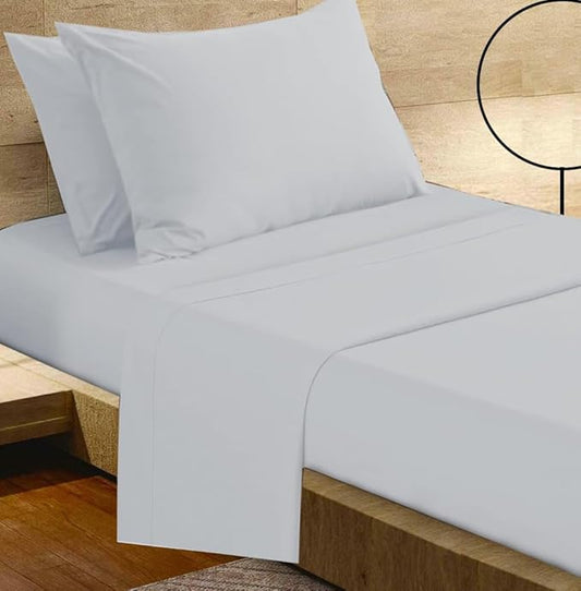 Cot Sheets 33" x 75" - 4 PCs Cot Sheet Set - 600TC 100% Cotton Sheet Set - Cot Size Fitted Sheets Perfect for Narrow Twin/Camp Bunk/Rvs Bunk/Guest Beds/Trifold Mattress, 4-8" Deep Pocket - Silver