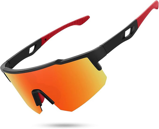 STORYCOAST Polarized Sports Sunglasses for Men Women,Driving Fishing Cycling Mountain Bike Sunglasses UV400 Protection