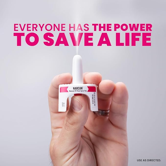 NARCAN Nasal Spray 4 mg, Emergency Treatment of Opioid Overdose, 2 Single-Dose Devices