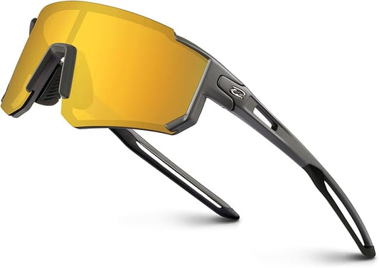 RIVBOS Youth Baseball Sunglasses for Kids(Boys&Girls) Polarized UV Protection Cycling Glasses RYS008