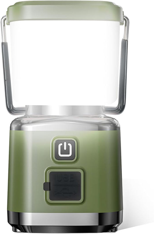 LED Camping Lantern Rechargeable, Allspark LED Lantern Flashlight,1000LM, 4 Light Modes, IPX4 Waterproof,Emergency Light for Home Power Outages, Hurricane, Storm,Outdoor Hiking(Green)