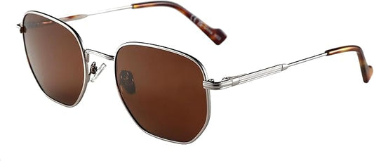 ZENOTTIC Hexagon Polarized Retro Sunglasses for Men Women-Vintage Metal Frame Design UV Protection Trendy Fashion Shades