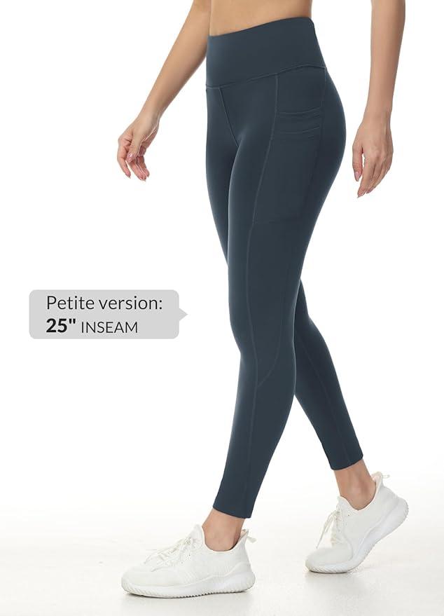 baleaf Women's Fleece Lined Leggings Water Resistant Thermal Winter Warm Tights High Waisted with Pockets Running Gear
