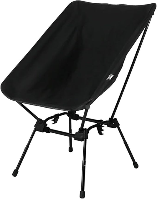 Sugoi Chair - A Portable Camping and Backpacking Chair - Adjustable to The Ideal Height and Seating - Angle for Any Outdoor Activity - Black