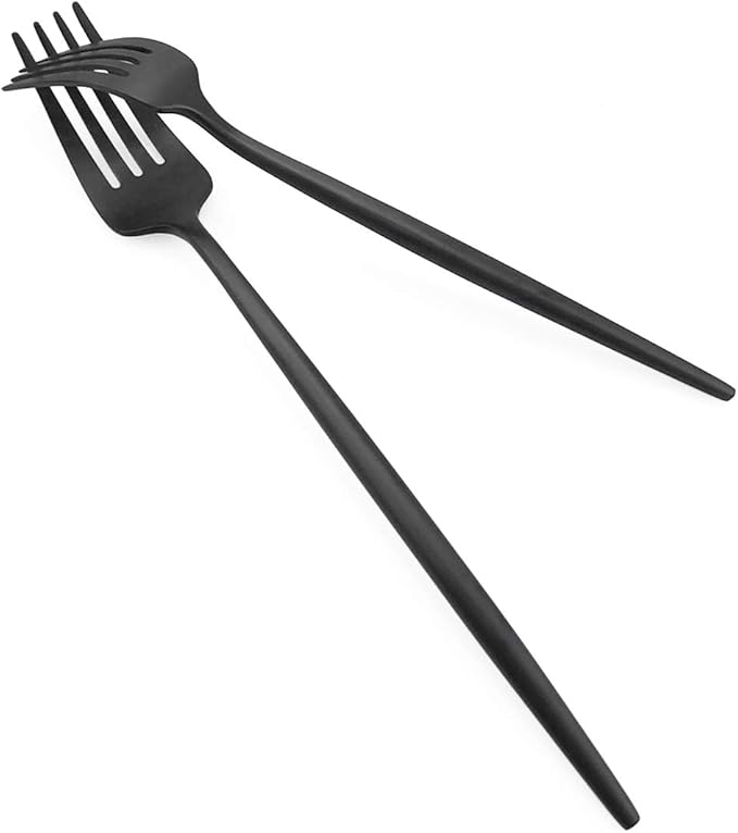 Gugrida Black Flatware, Royal 20 Piece Luxury Matte Finish 18/10 Stainless Steel Tableware Sets for 4 Including Forks Spoons Knives, Camping Silverware Travel Utensils Set Cutlery (Black)