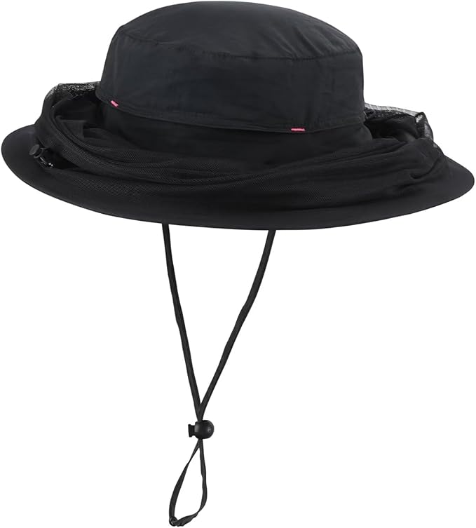 Connectyle Men's Mosquito Net Hat for Fishing Gardening Beekeeping Hiking Boonie Hat Outdoor UPF 50+ UV Sun Protection Hat