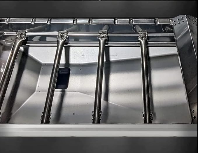 Grease Tray with Catch Pan and Foil Liners, Adjustable Drip Pan for 3/4/5 Burner Gas Grill for Nexgrill, Charbroil, Dyna Glo, Kenmore, Backyard, Expert and More Grill Replacement Parts