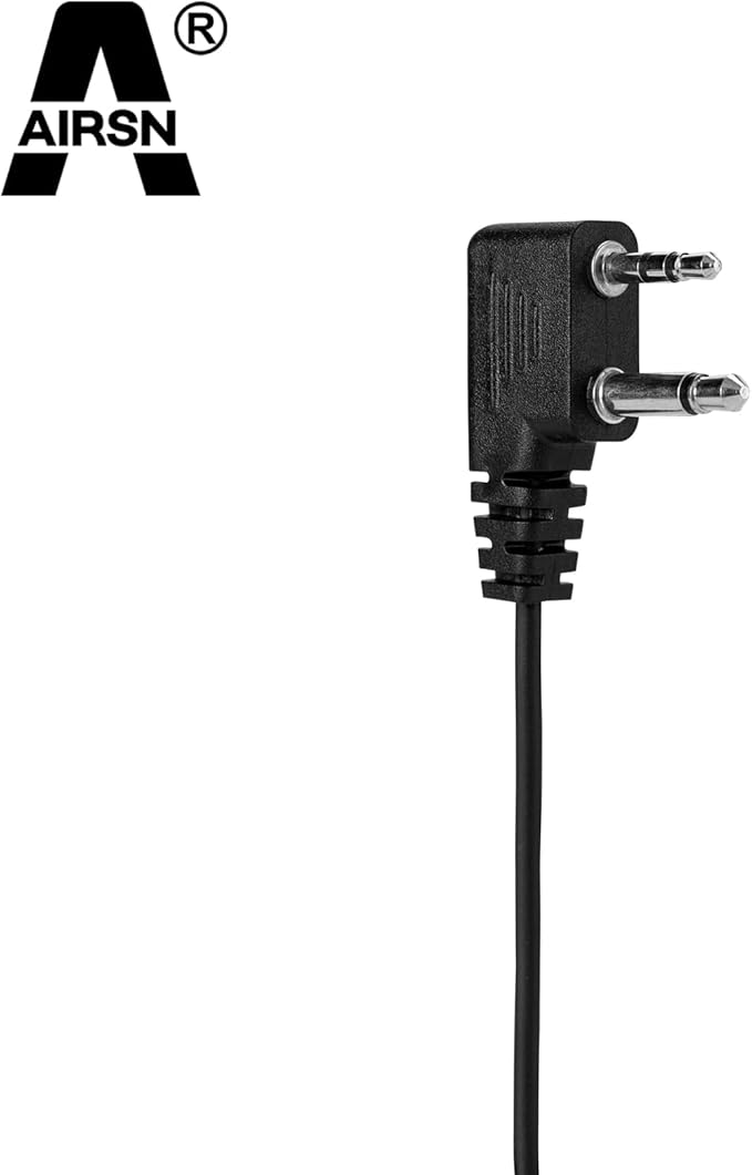 A Earpiece Headset with PTT/VOX for Midland GXT1000VP4 GXT1050VP4 LXT500VP3 Walkie Talkies/Two Way Radio Transparent Acoustic Tube (Pack of 2)