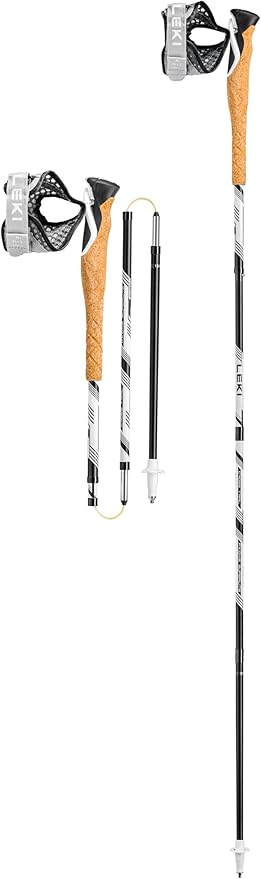 LEKI Cross Trail FX.One Superlite Carbon Collapsible Lightweight Trekking Poles for Hiking & Trail Running