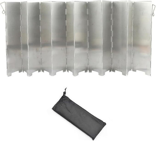 Camp Stove Windshield Plates Aluminum Alloy Alcohols Stove Windscreen Folding Lightly Weight Camp Burners Windshield