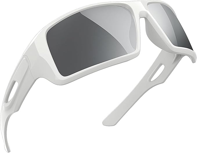 MAXJULI Polarized Wrap Around Sports Sunglasses for Big Heads Men Women UV400 Protection Sun Glasses 8232