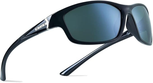 B.N.U.S Corning glass lenses polarized sunglasses for men and women UV400 Protection for Fishing Cycling Driving Italy made