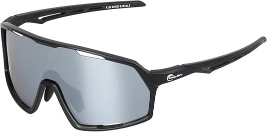 Polarized Sport Safety Sunglasses UV400 Protection & Lightweight Glasses for Men Women, Adjust for Cycling Running