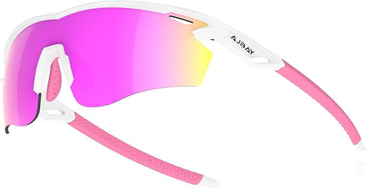 Polarized Sports Sunglasses for Men Women,Wrap Around Sun Glasses for Running Cycling Baseball Fishing Golf Hiking