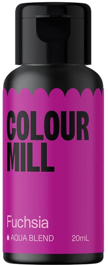 Colour Mill Aqua Blend Water-Based Food Coloring, 20 Milliliters Fuchsia
