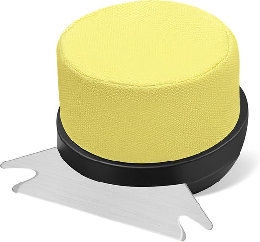 Steam Brush Replace Head, Bristle Free Cleaning for Grills & Griddles, Heat-Resistant & Dishwasher Safe, Yellow (Replaceable Head)