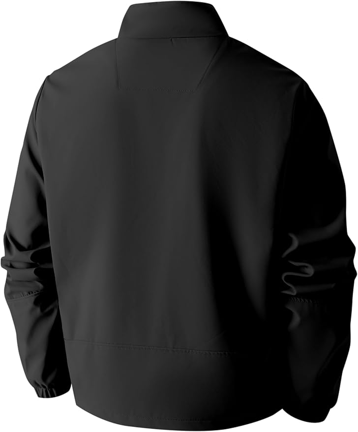 QTE Lightweight Jackets for Men Casual Windbreaker Stylish Light Fall Spring Golf Work Outdoors Business Stand Collar Coat